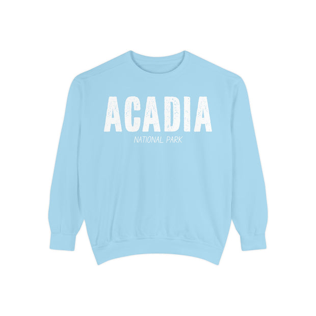 Acadia National Park Sweatshirt, Cadillac Mountain Detail, Unisex Sweatshirt, Nature Lover Gift, Outdoor Enthusiast Top, Mountain Graphic