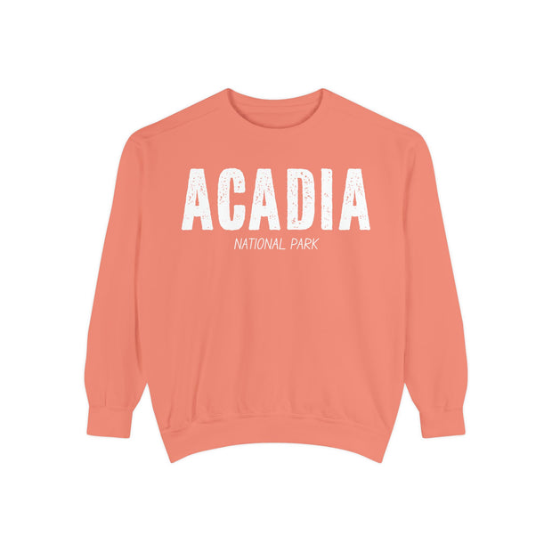 Acadia National Park Sweatshirt, Cadillac Mountain Detail, Unisex Sweatshirt, Nature Lover Gift, Outdoor Enthusiast Top, Mountain Graphic