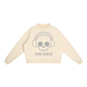 Essential Fleece Mock-Neck Crew Sweatshirt