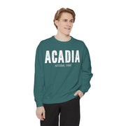 Acadia National Park Sweatshirt, Cadillac Mountain Detail, Unisex Sweatshirt, Nature Lover Gift, Outdoor Enthusiast Top, Mountain Graphic