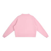 Essential Fleece Mock-Neck Crew Sweatshirt