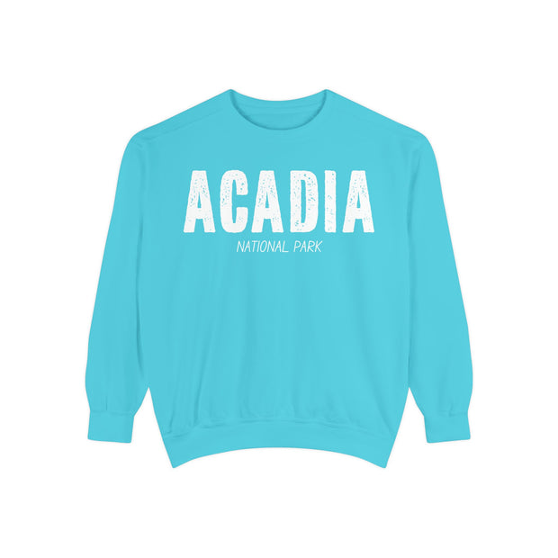 Acadia National Park Sweatshirt, Cadillac Mountain Detail, Unisex Sweatshirt, Nature Lover Gift, Outdoor Enthusiast Top, Mountain Graphic