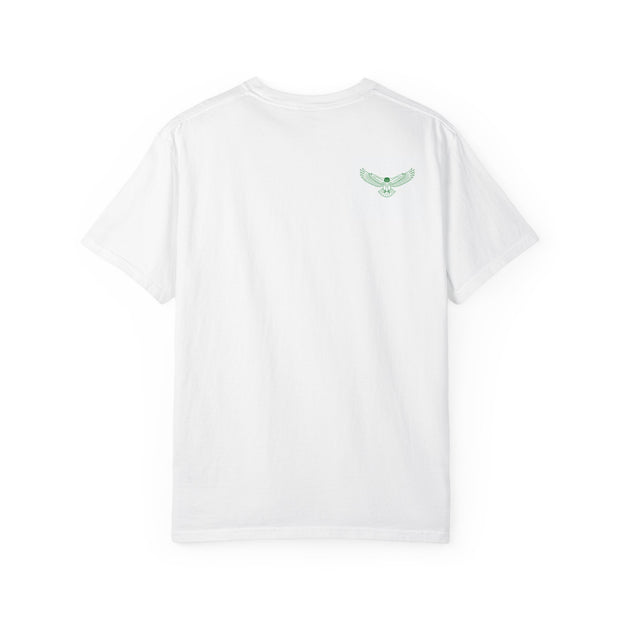 Phila. Philadelphia Unisex Garment-Dyed T-shirt, Philly Green Tee with Eagle Detail, Football Fan Shirt, Sports Apparel, Game Day Top
