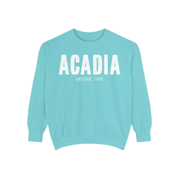 Acadia National Park Sweatshirt, Cadillac Mountain Detail, Unisex Sweatshirt, Nature Lover Gift, Outdoor Enthusiast Top, Mountain Graphic