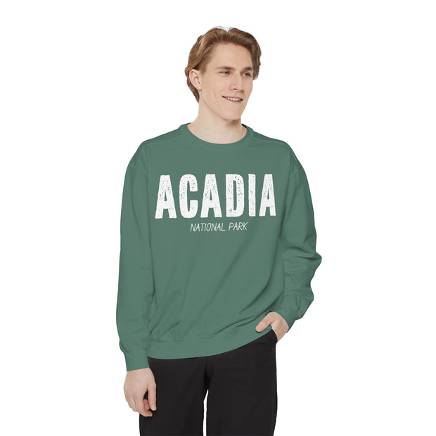 Acadia National Park Sweatshirt, Cadillac Mountain Detail, Unisex Sweatshirt, Nature Lover Gift, Outdoor Enthusiast Top, Mountain Graphic