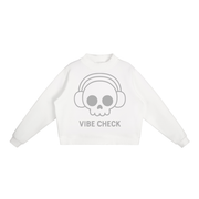 Essential Fleece Mock-Neck Crew Sweatshirt